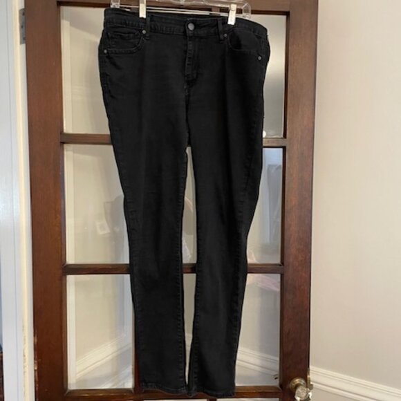 Levi's 711 Black Skinny Jeans, Size 32 - Picture 1 of 5